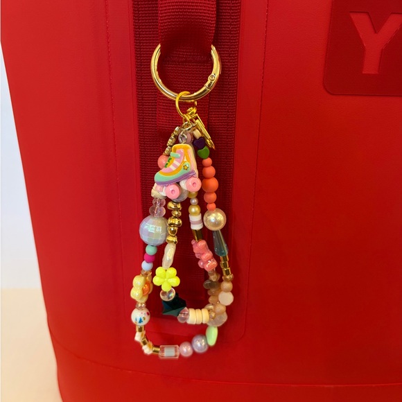 Colorful Beaded Keychain Accessory - Picture 1 of 3